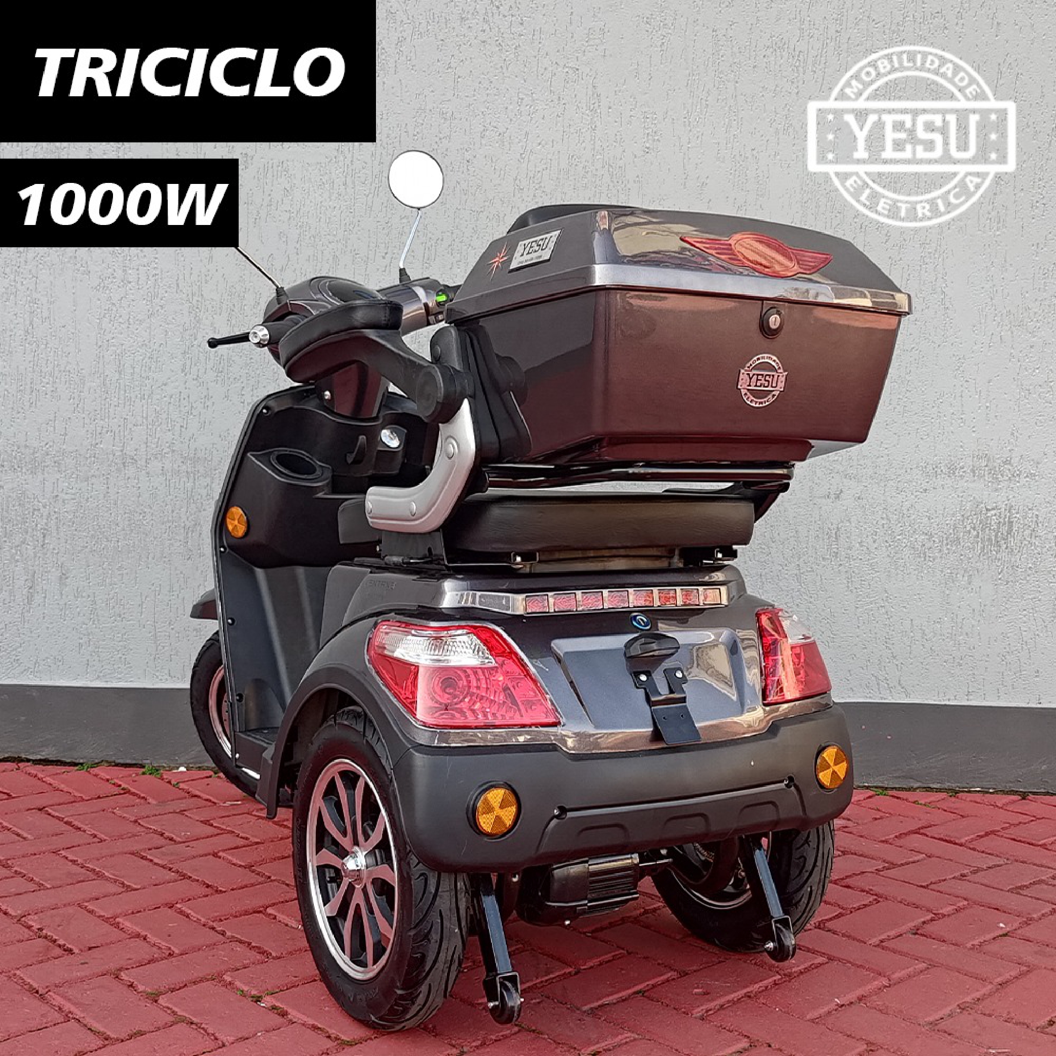 Triciclo acessibilidade elétrico Yesu 1000W